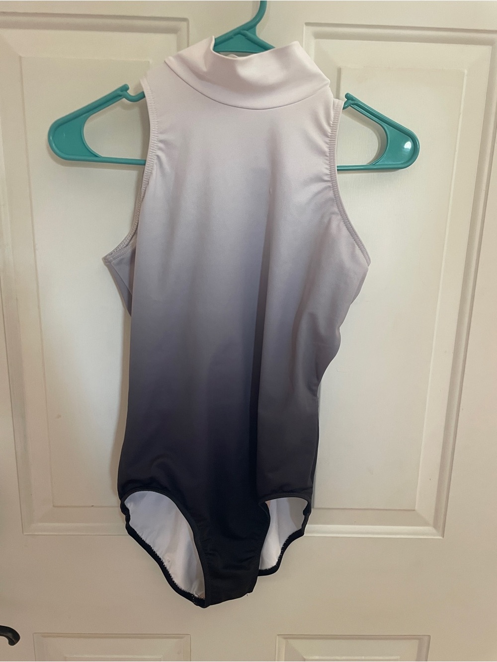 balera Gray Ombre High Neck Leotard